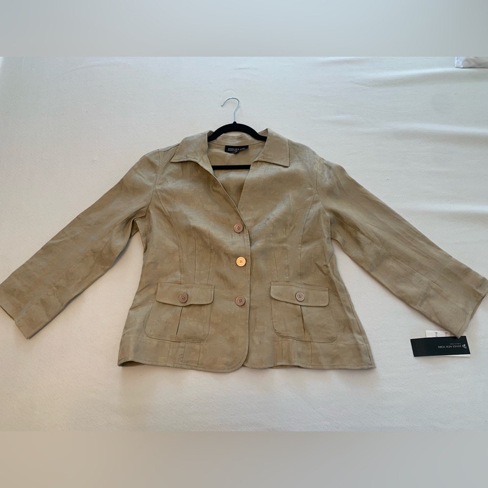 Jones New York Lightweight Linen Blazer NWT